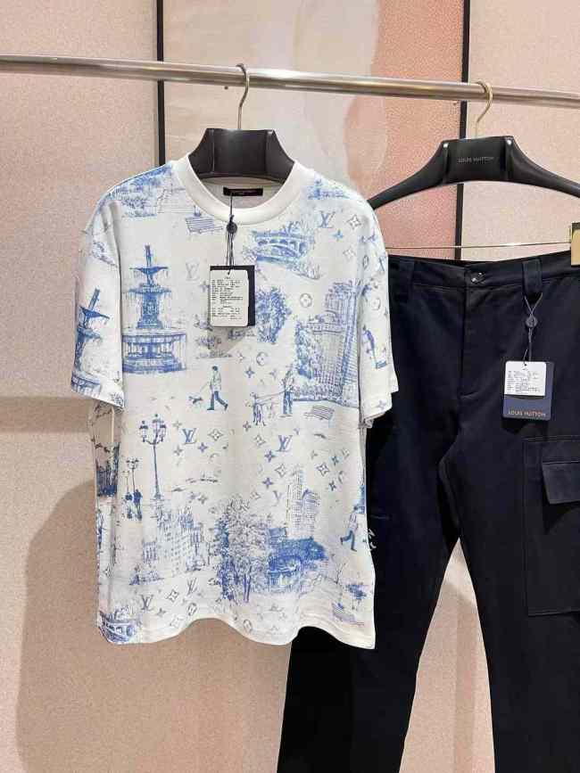 LV Shirt High End Quality-1158