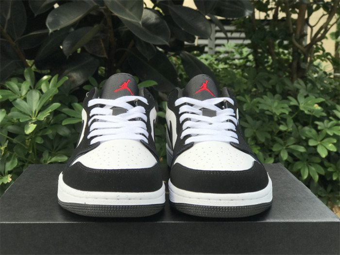 Authentic Air Jordan 1 Low SE White Fire Red Black Matte Silver