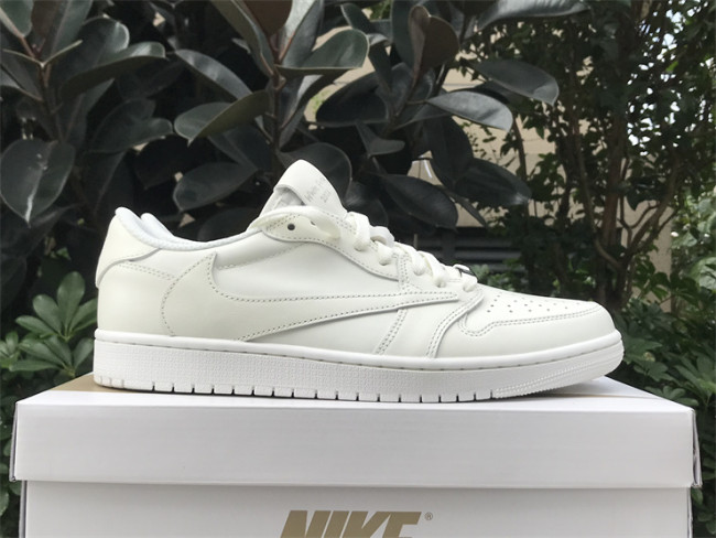 Authentic Travis Scott X Air Jordan 1 Retro Low OG SP White Party