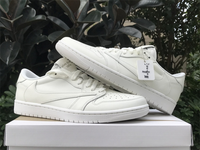 Authentic Travis Scott X Air Jordan 1 Retro Low OG SP White Party