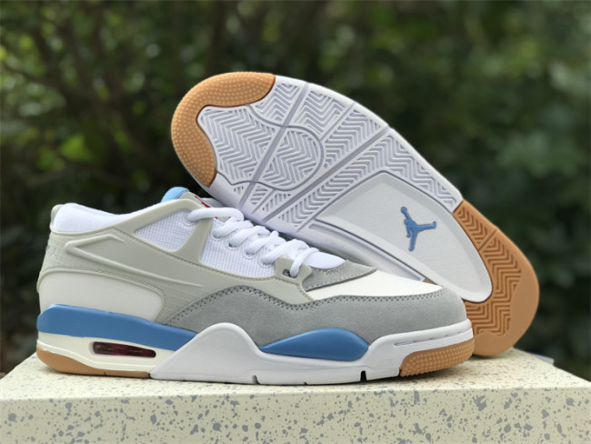 Authentic Air jordan 4 RM “White Neutral Grey” GS