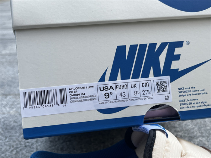 Authentic Travis Scott x fragment design x Air Jordan 1 Low OG