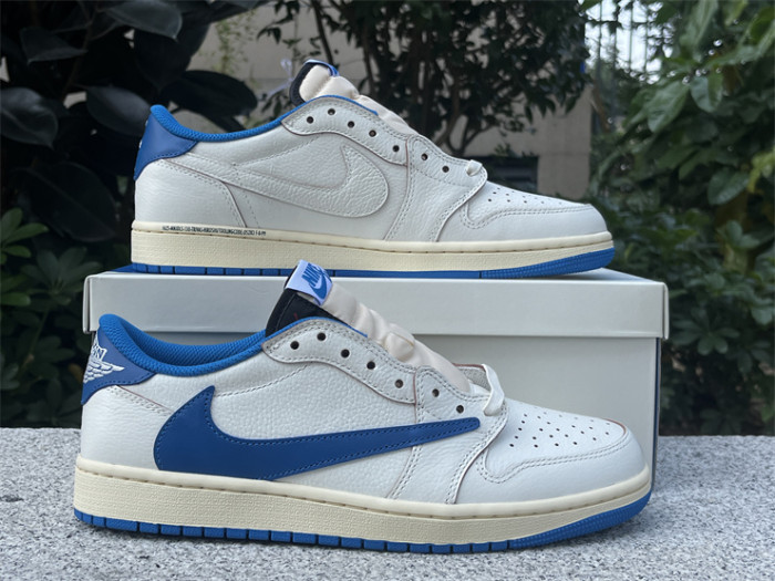 Authentic Travis Scott x fragment design x Air Jordan 1 Low OG