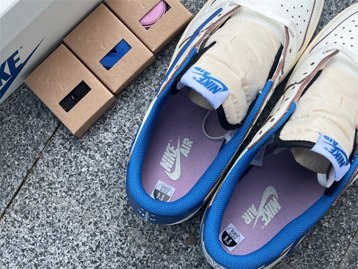 Authentic Travis Scott x fragment design x Air Jordan 1 Low OG