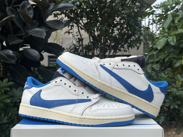 Authentic Travis Scott x fragment design x Air Jordan 1 Low OG