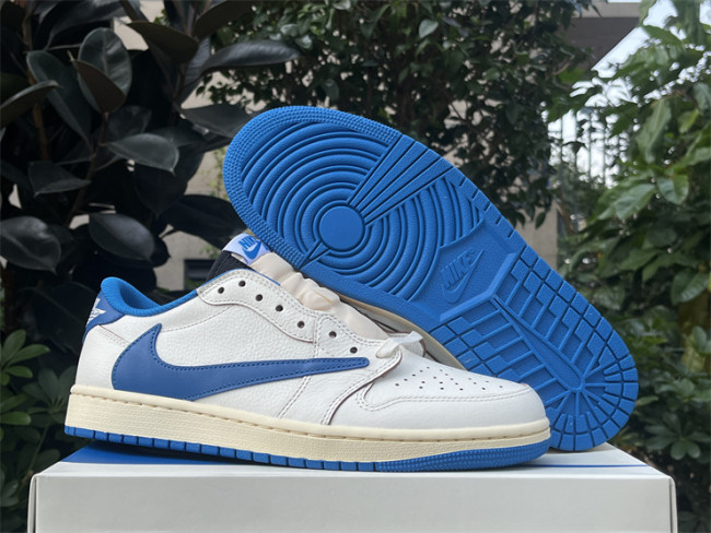 Authentic Travis Scott x fragment design x Air Jordan 1 Low OG GS