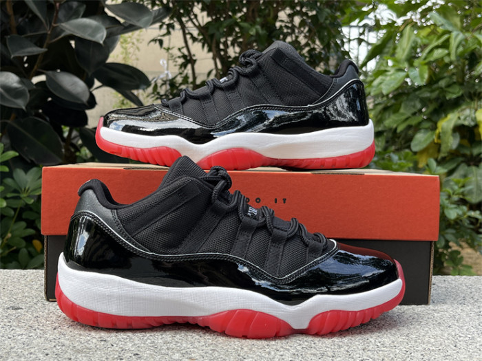 Authentic Air Jordan 11 Low “Bred” 2025