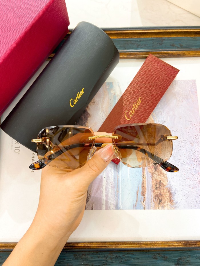 Cartier Sunglasses AAAA-8074