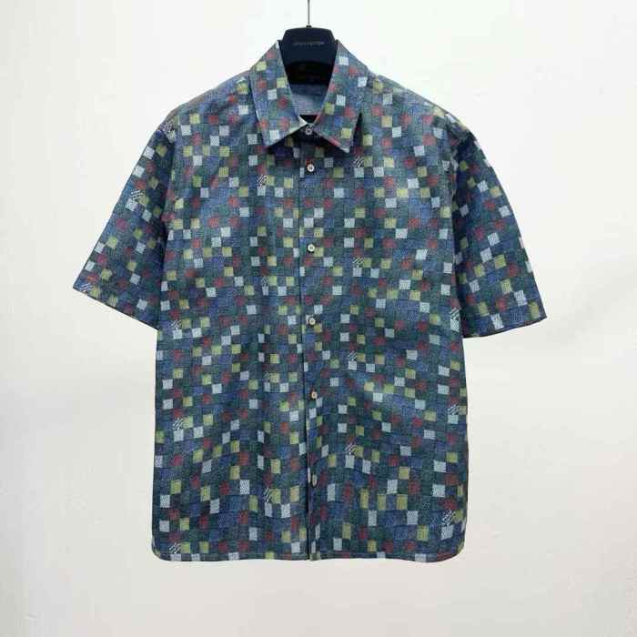 LV Shirt High End Quality-1172