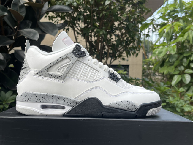 Authentic Air Jordan 4 OG “White Cement” 2025