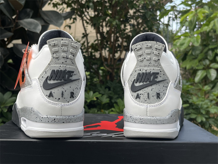 Authentic Air Jordan 4 OG “White Cement” 2025