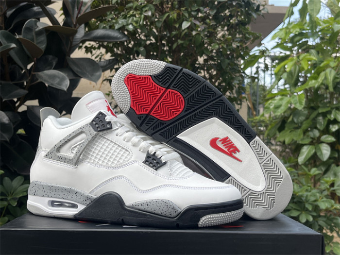 Authentic Air Jordan 4 OG “White Cement” 2025