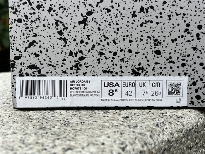 Authentic Air Jordan 5 Retro Grape 2025