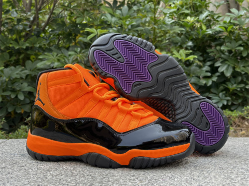 Authentic Air jordan 11 Black Orange CT8012-800