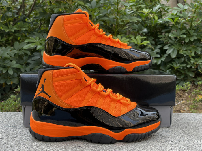 Authentic Air jordan 11 Black Orange CT8012-800