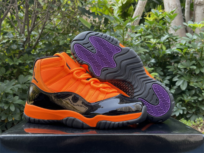 Authentic Air jordan 11 Black Orange CT8012-800