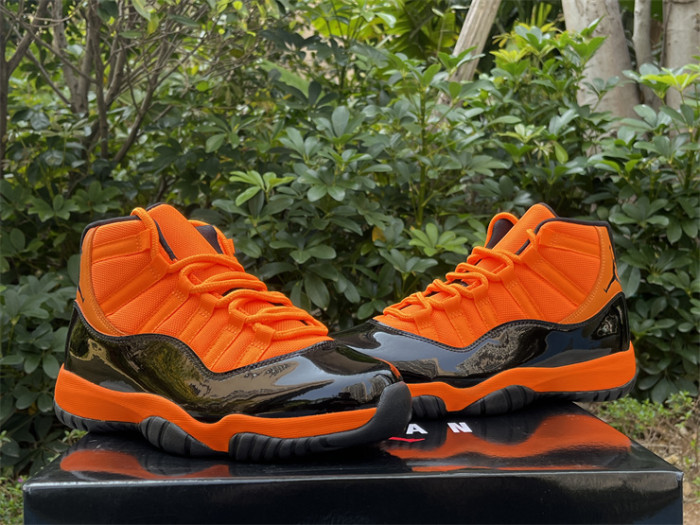 Authentic Air jordan 11 Black Orange CT8012-800
