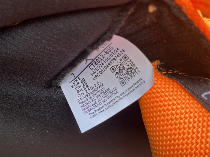 Authentic Air jordan 11 Black Orange CT8012-800