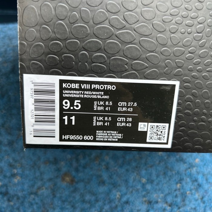 Authentic Nike Kobe 8 Protro University Red