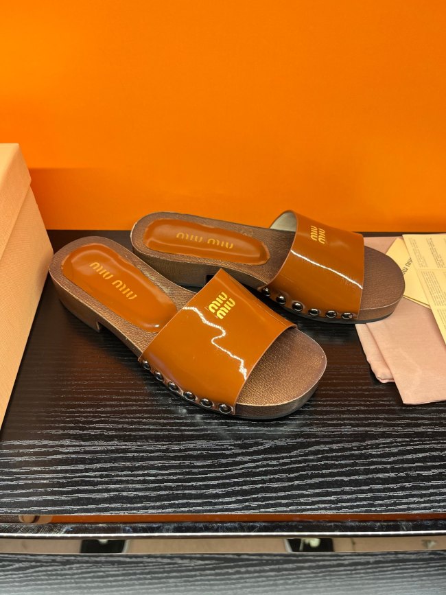 Miu Miu women slippers 1：1 quality-073