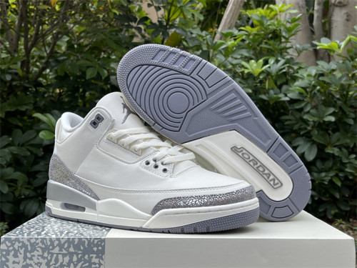 Authentic Air Jordan 3 Retro Sail Cement Grey Women