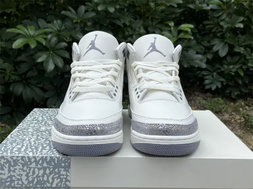 Authentic Air Jordan 3 Retro Sail Cement Grey