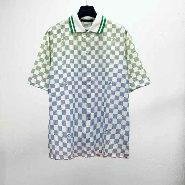 LV Shirt High End Quality-1218