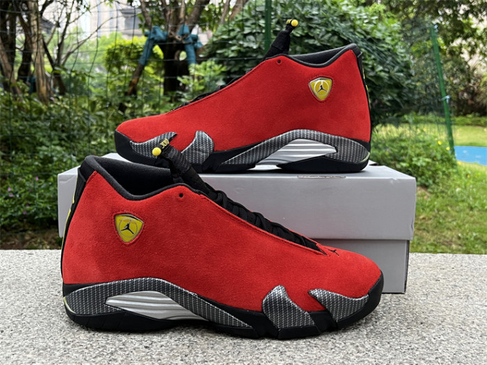 Authentic  Air Jordan 14 “Ferrari”   2025