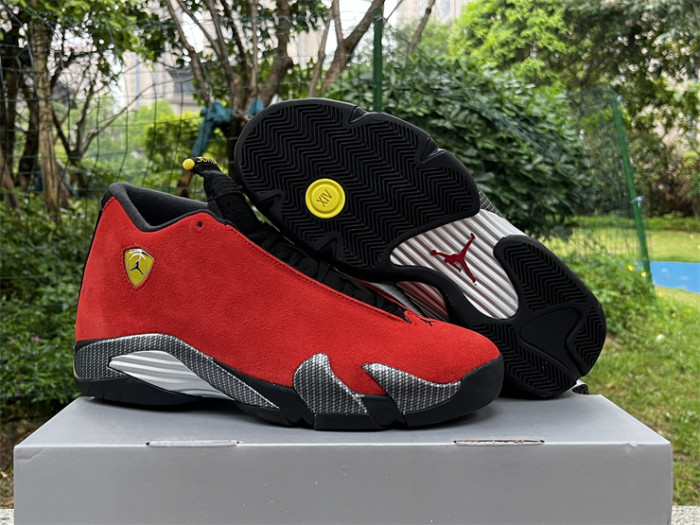 Authentic  Air Jordan 14 “Ferrari”   2025