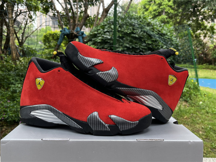 Authentic  Air Jordan 14 “Ferrari”   2025