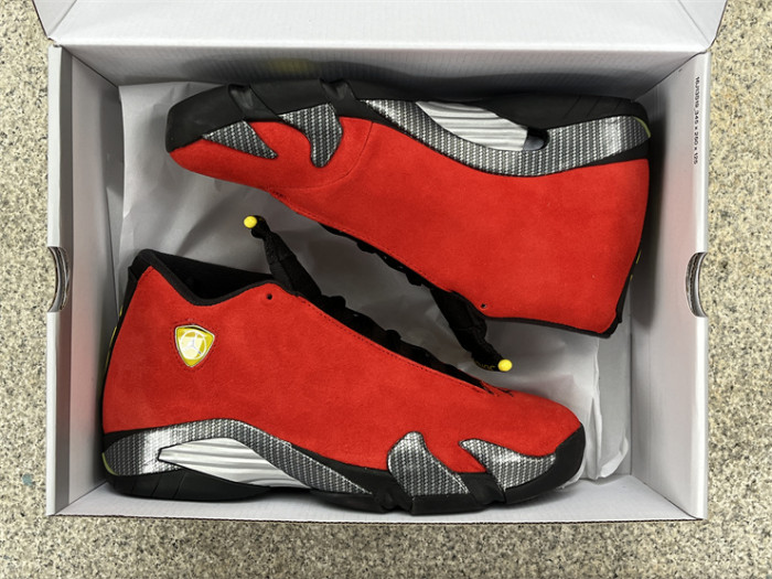Authentic  Air Jordan 14 “Ferrari”   2025