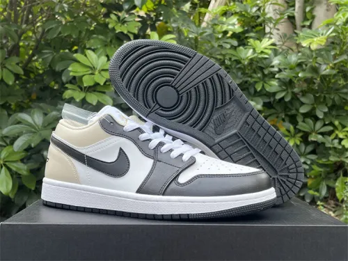 Authentic Air Jordan 1 Low “Black Toe Rattan”