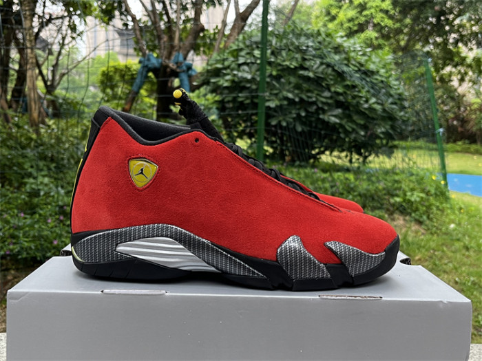 Authentic  Air Jordan 14 “Ferrari”   2025