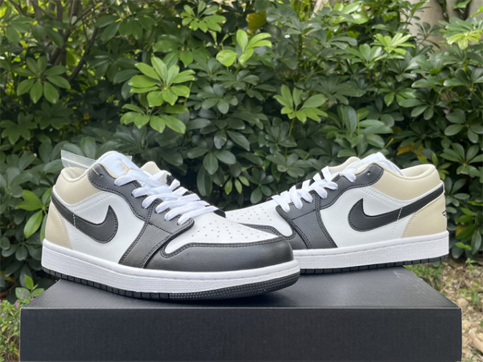 Authentic Air Jordan 1 Low “Black Toe Rattan”