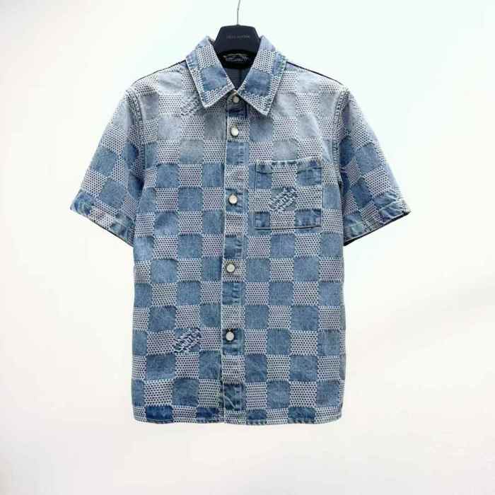 LV Shirt High End Quality-1246