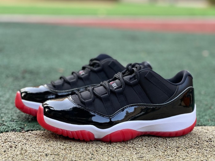 Authentic Air Jordan 11 Low “Bred” 2025  GS