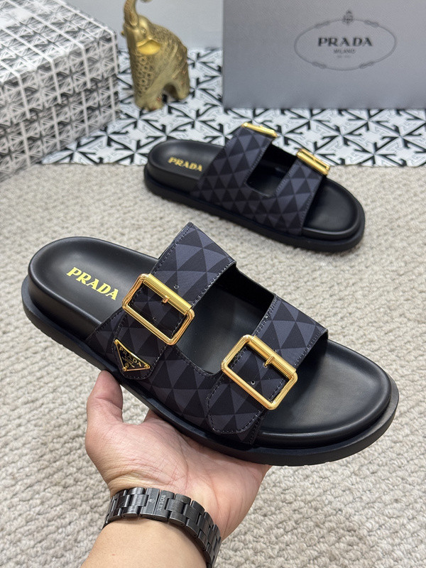 Prada men slippers 1:1 quality-055