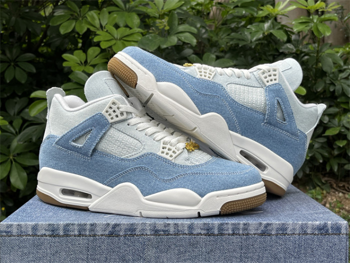 Authentic Air Jordan 4 Denim “Worn Blue”