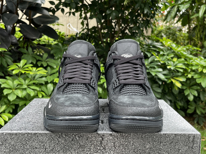 Authentic Air Jordan 4 Nigel Brick by Brick Black