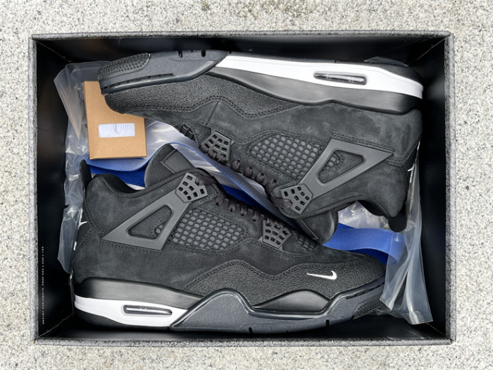 Authentic Air Jordan 4 Nigel Brick by Brick Black