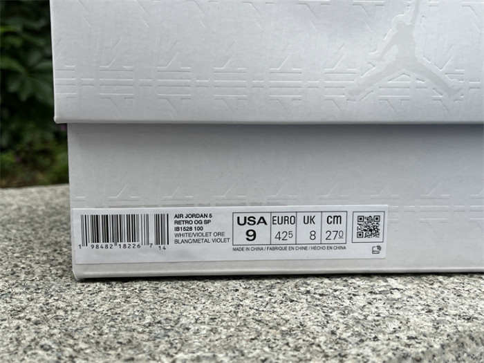 Authentic A Ma Maniere x Air Jordan 5 “Violet Ore”