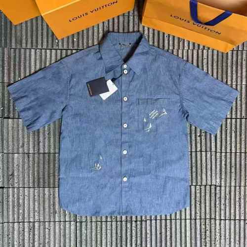 LV Shirt High End Quality-1254