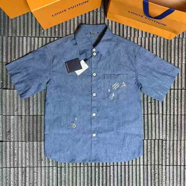 LV Shirt High End Quality-1254