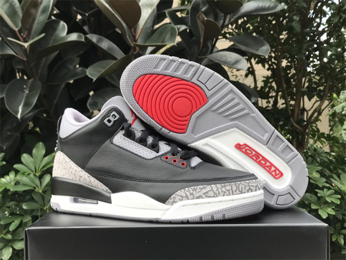 Authentic Air Jordan 3 “Black Cement” 2024 GS