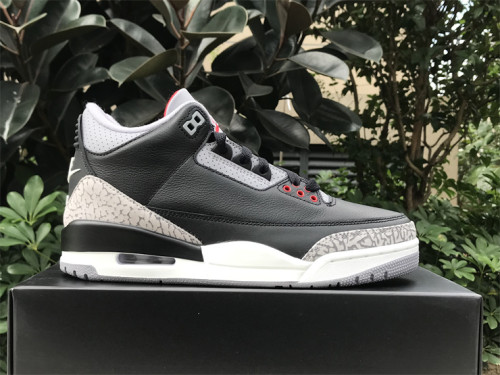 Authentic Air Jordan 3 “Black Cement” 2024 GS