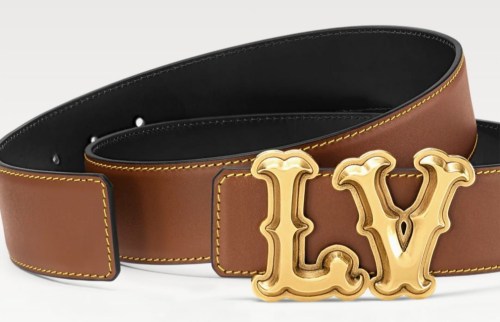 Super Perfect Quality LV Belts(100% Genuine Leather Steel Buckle)-4581