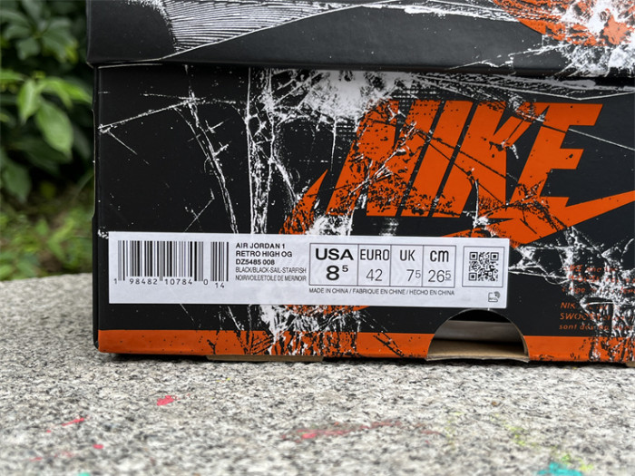 Authentic  Air Jordan 1 Retro High OG  Shattered Backboard   2025