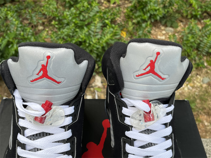 Authentic Air Jordan 5 “Black Metallic Reimagined”   GS