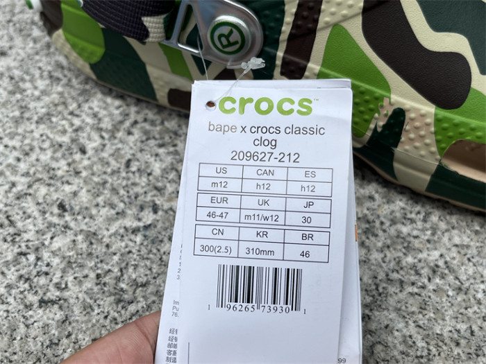 Bape  x C Classic clog Sandals-003