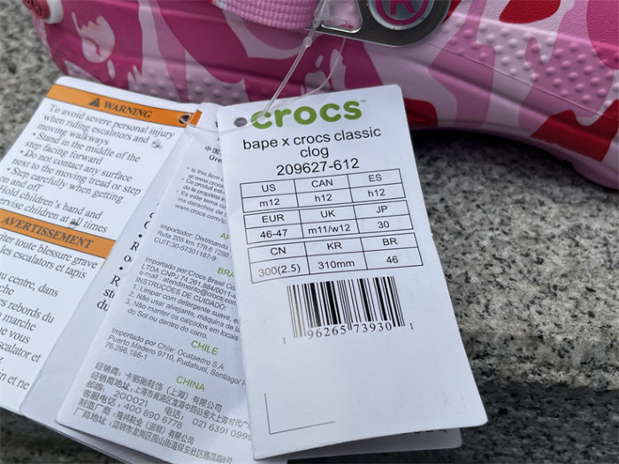 Bape  x C Classic clog Sandals-001